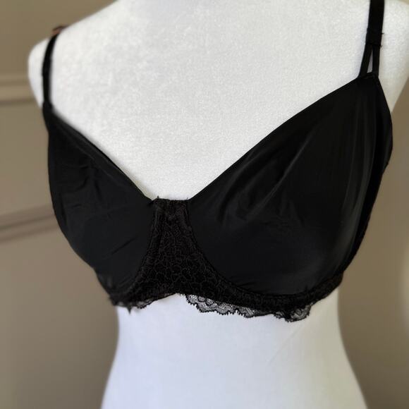 Victoria Secret Dream Angels Push-up Without Padding Black  Bra 34DD - Picture 2 of 6